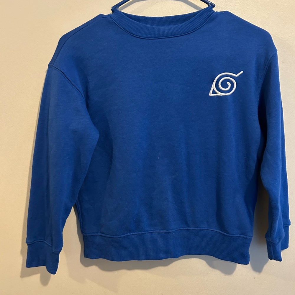 Children's Blue Sweater with Embroidered Logo
